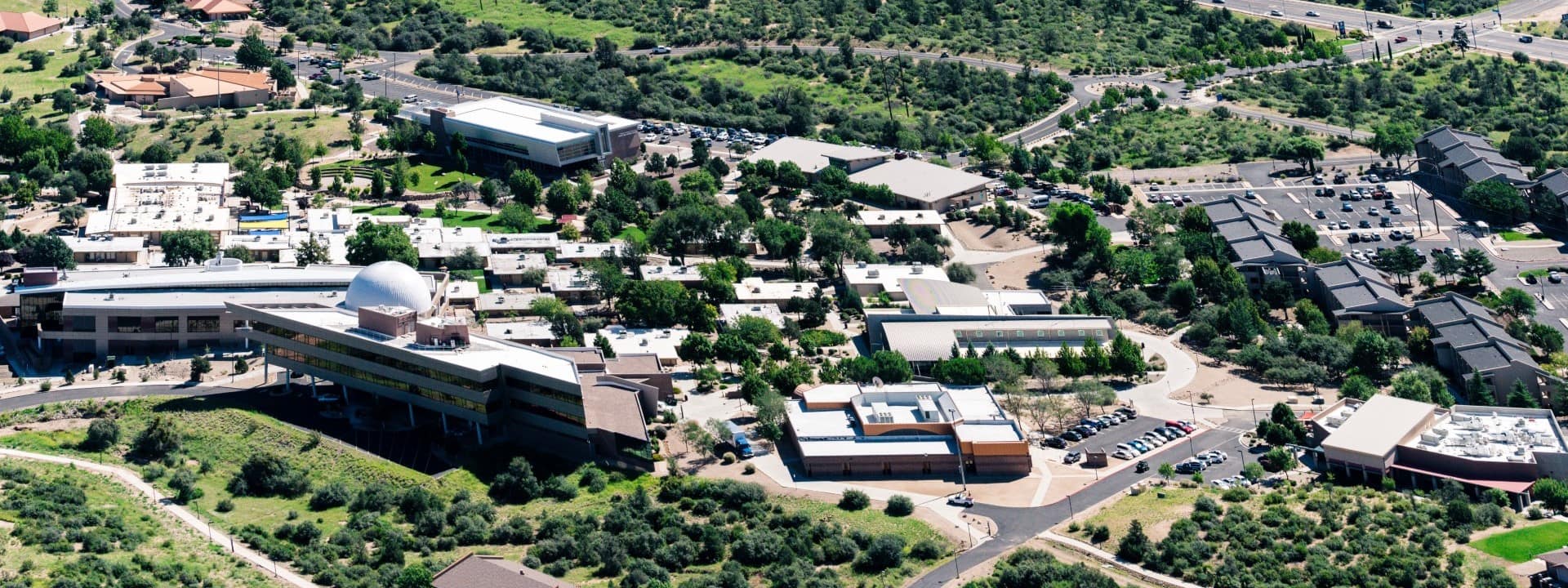 Aerial view of Prescott Campus