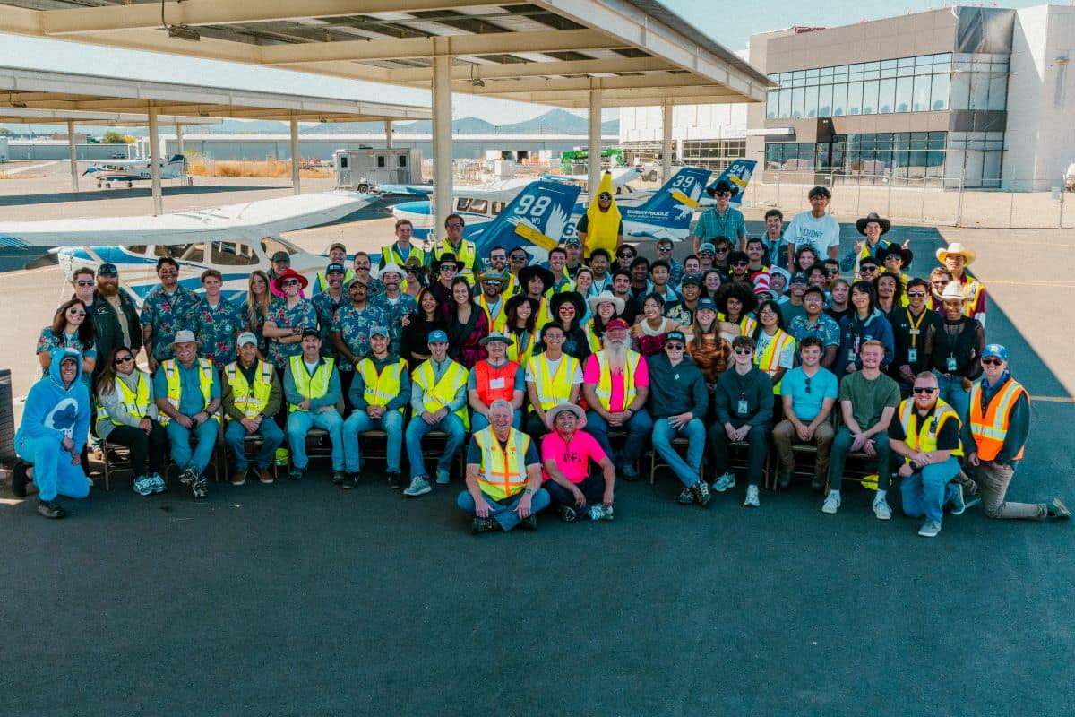 Group photo of the Golden Eagles Flight Team