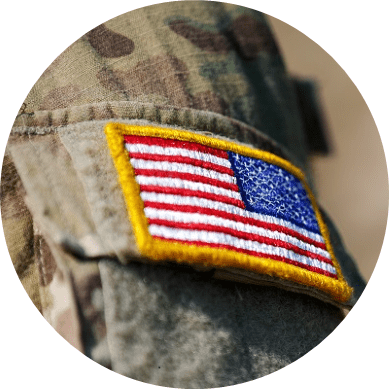 an american flag uniform patch