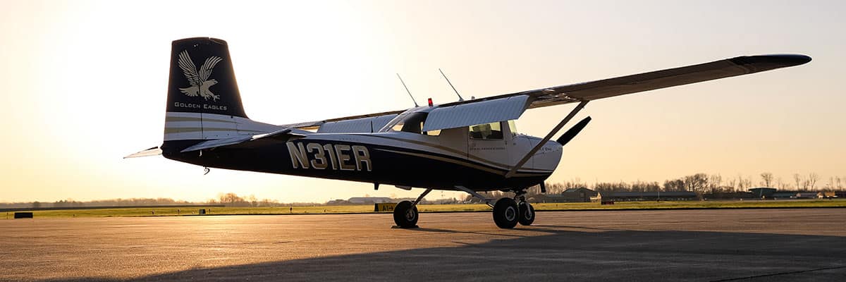 Embry-Riddle Golden Eagles plane