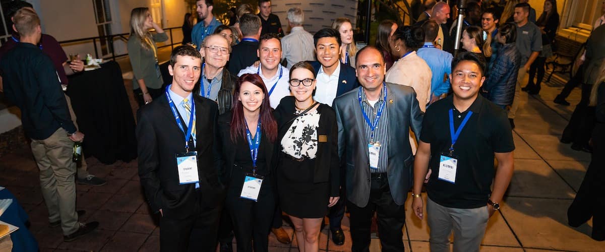 Former Prescott Campus Students catch up at the Eagle Night Alumni Dinner