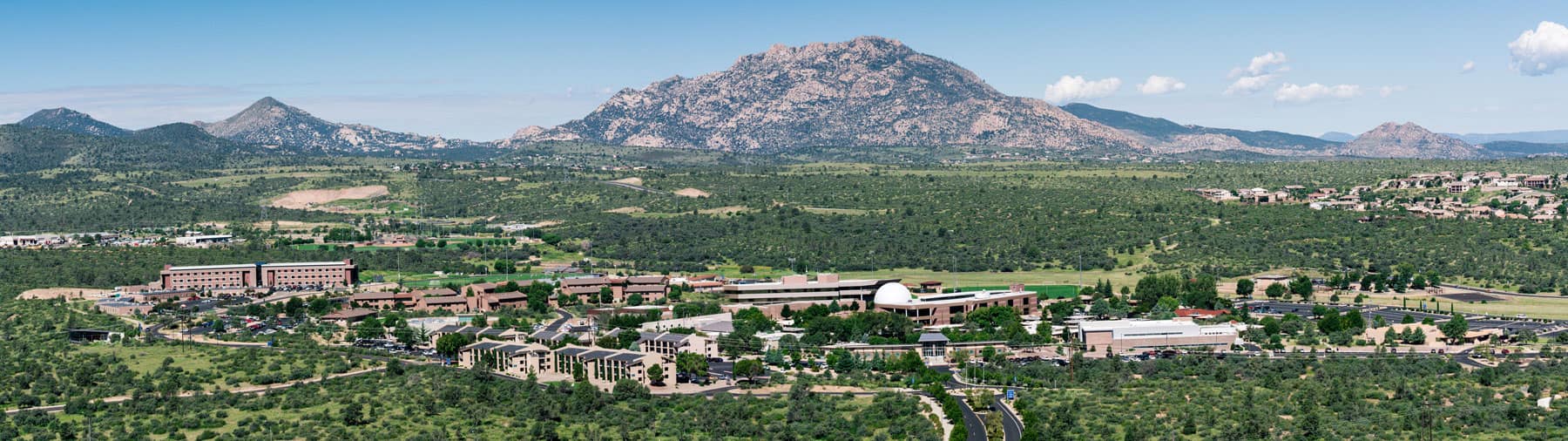 Prescott campus summer aerial