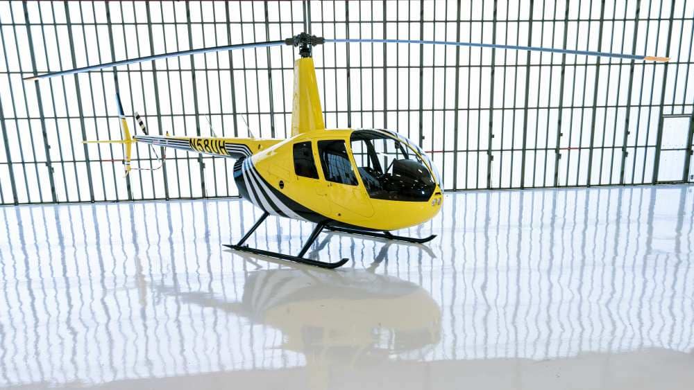 A Robinson R44 model Helicopter 