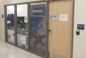 Entrance to the Advanced Computing and Simulations Lab.